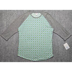 LuLaRoe Randy T-Shirt Womens XL Multicolor Printed 3/4 Sleeve New